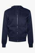 Sherpa Zip Through Hoodie Black