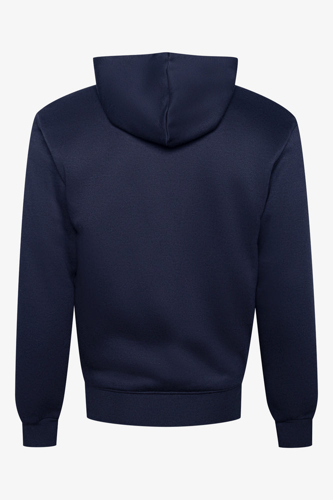 Sherpa Zip Through Hoodie Black (1)
