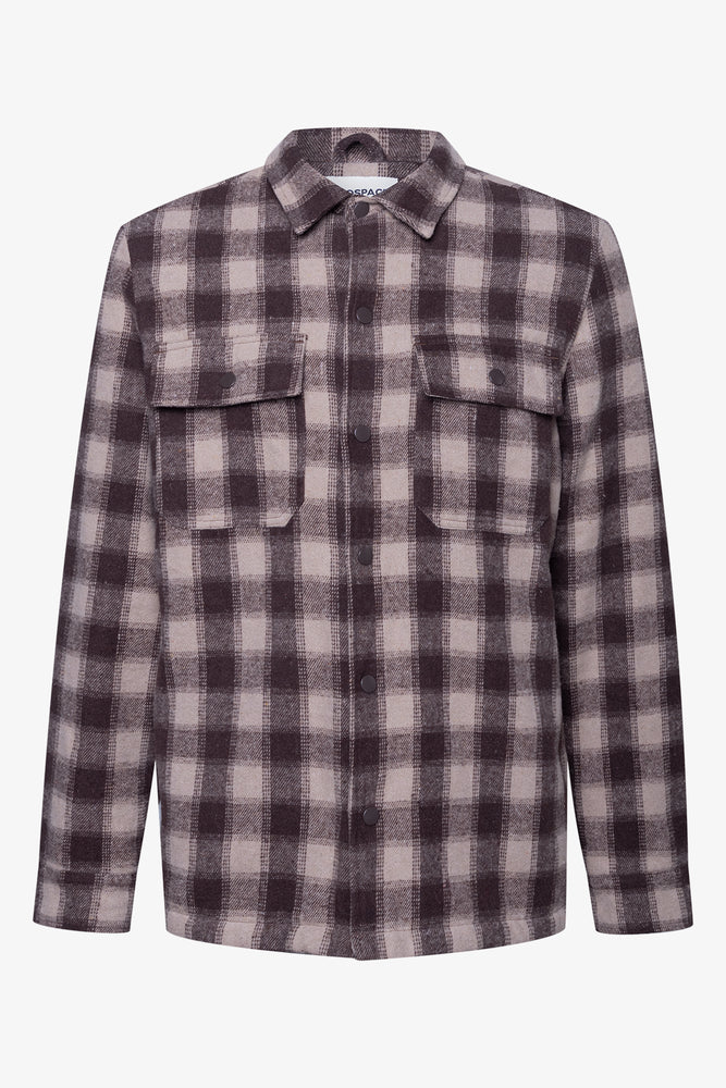 Front Pocket Shacket Natural