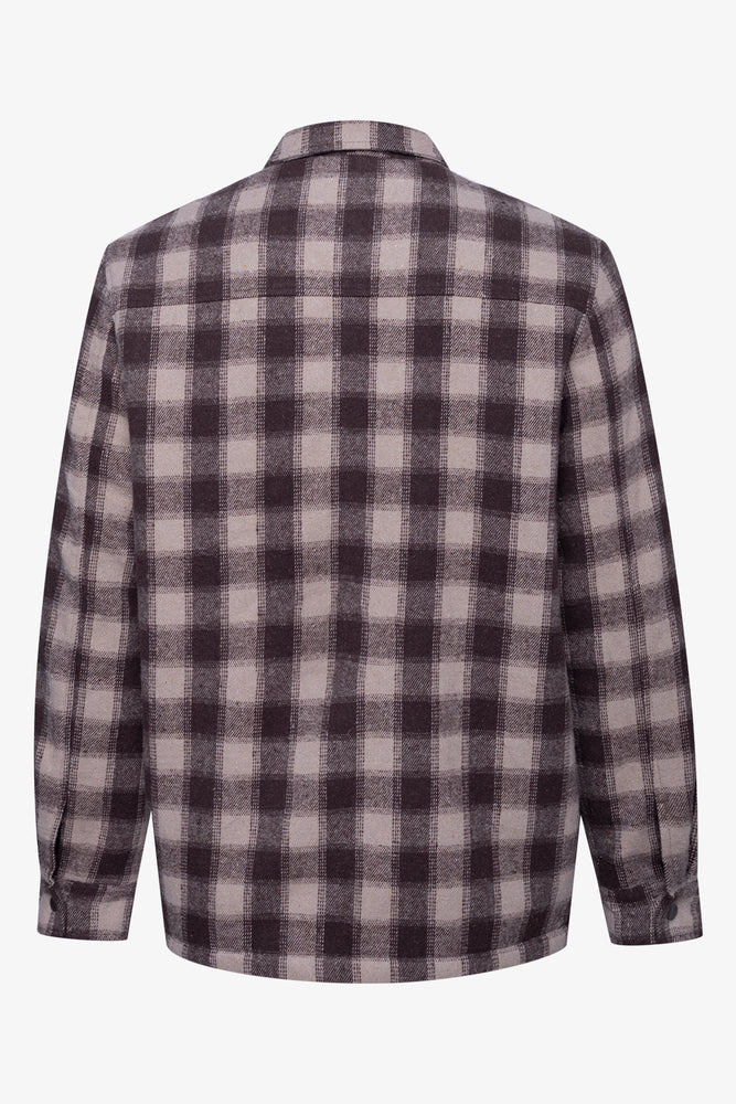 Front Pocket Shacket Natural