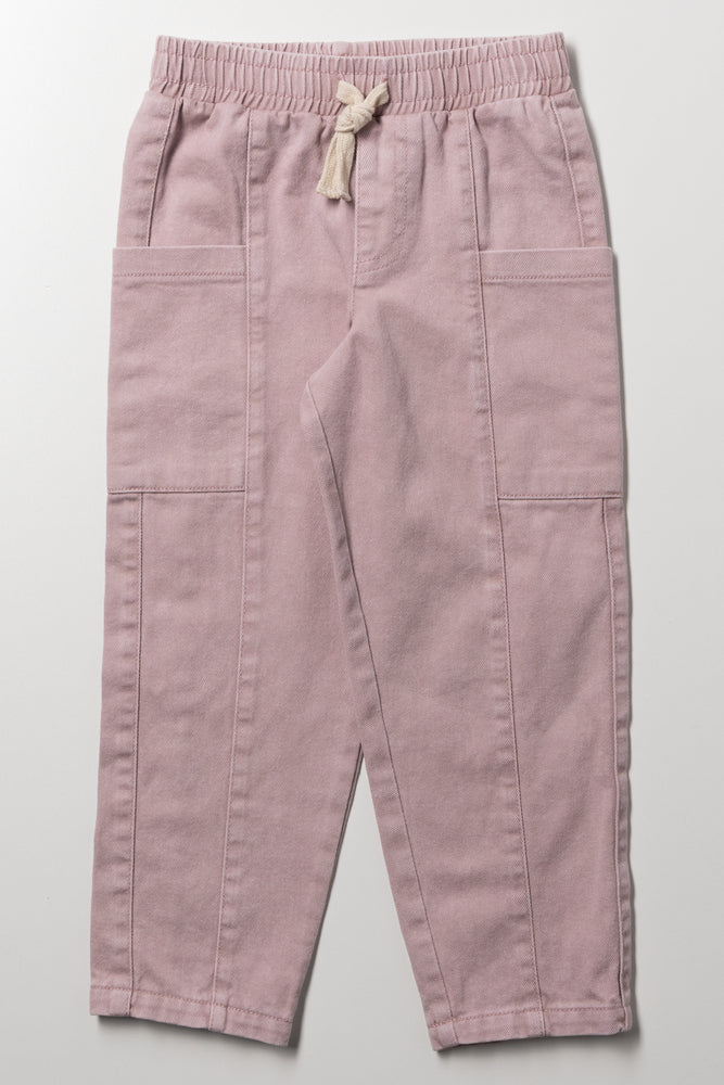 Panelled Cargo Pants Pink