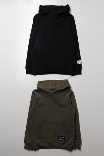 2 Pack Hoodies Black And Light Brown