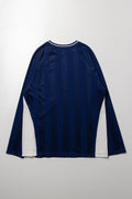 Soccer Long Sleeve T-Shirt Navy (2)
