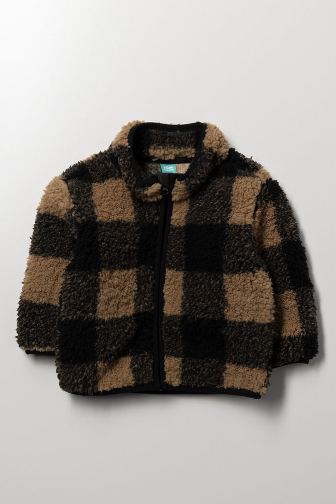 【メルカリ最安】anuke Backopen Check Tops Check Zip Through Tracktop Natural | Tops & T-Shirts | Ackermans