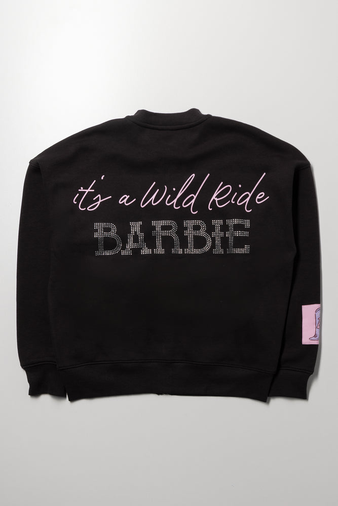 Barbie Bomber Tracktop Dark Grey (2)
