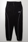 Piped Trackpants Black