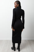 Belted Dress Black (2)