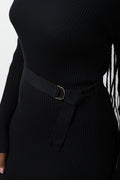 Belted Dress Black (3)