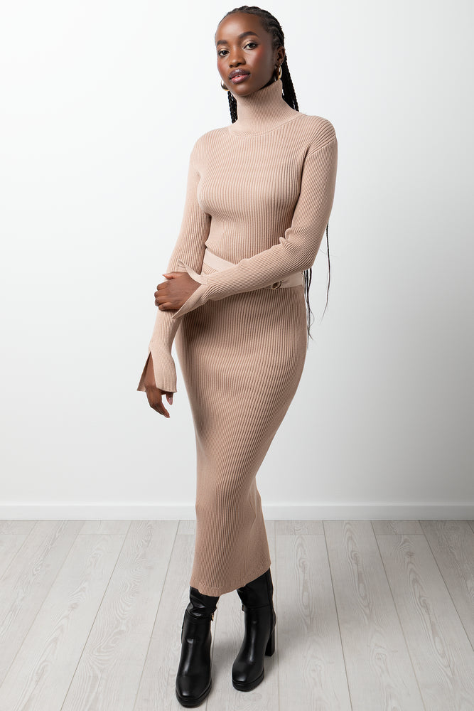 Belted Dress Natural