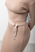 Belted Dress Natural (3)