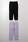 2 Pack Trackpants Black And Lilac (2)