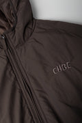 Hooded Puffer Jacket Brown (1)