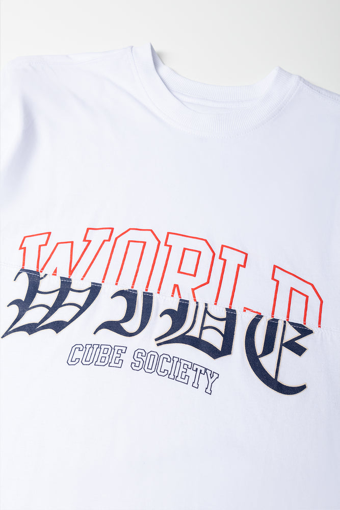 World Short Sleeve T-Shirt White (1)