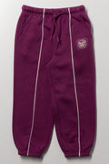 Piping Jogger Trackpants Burgundy
