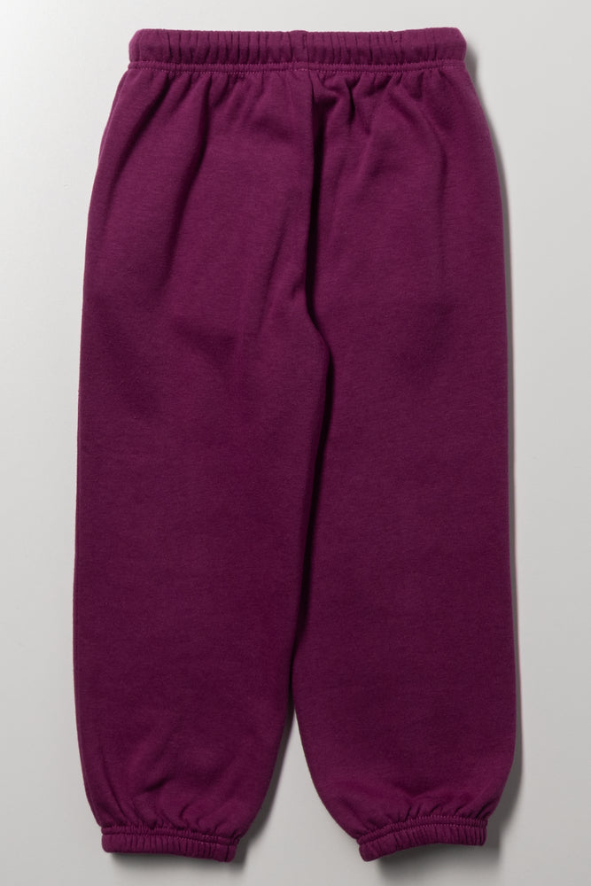 Piping Jogger Trackpants Burgundy (2)
