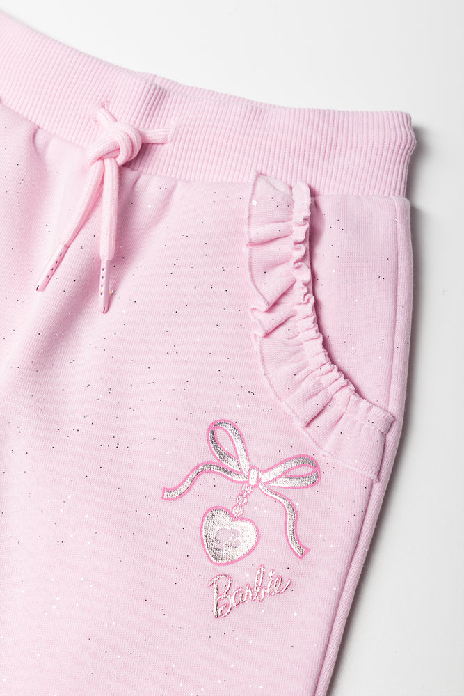 Barbie Glitter Trackpants Pink