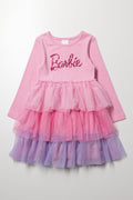 Barbie Tiered Tulle Dress Pink