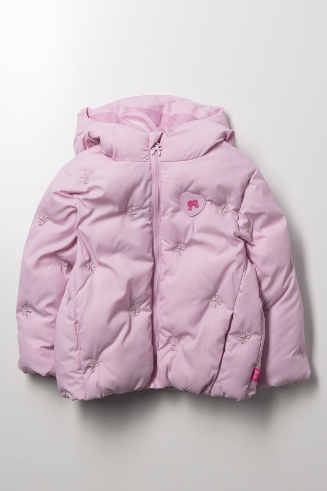 Barbie Puffer Jacket Pink