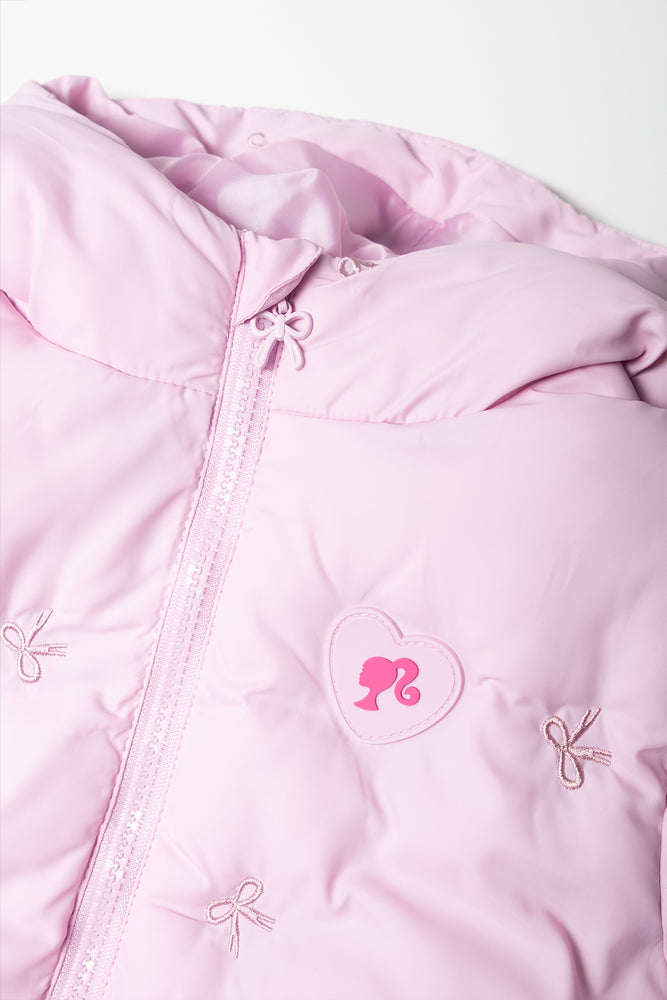 Barbie Puffer Jacket Pink (1)