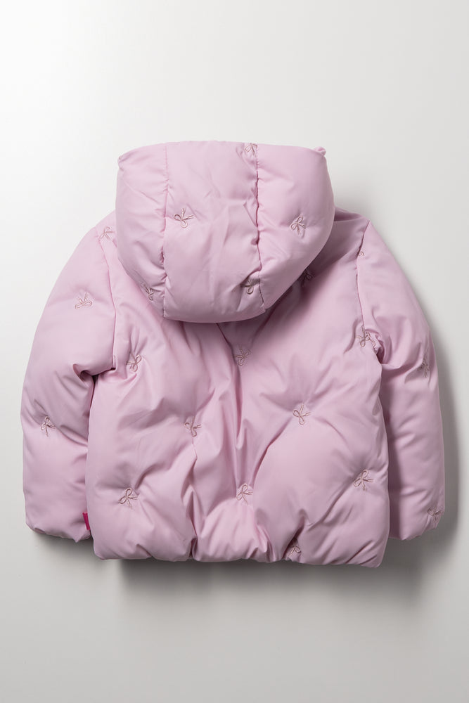 Barbie Puffer Jacket Pink (2)