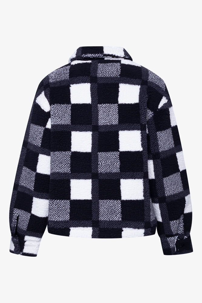 Check Shacket Black And White (1)