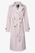 Double Breasted Melton Coat Natural
