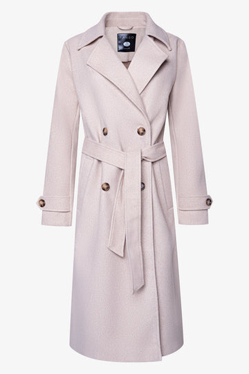 Double Breasted Melton Coat Natural | Coats & Jackets | Ackermans
