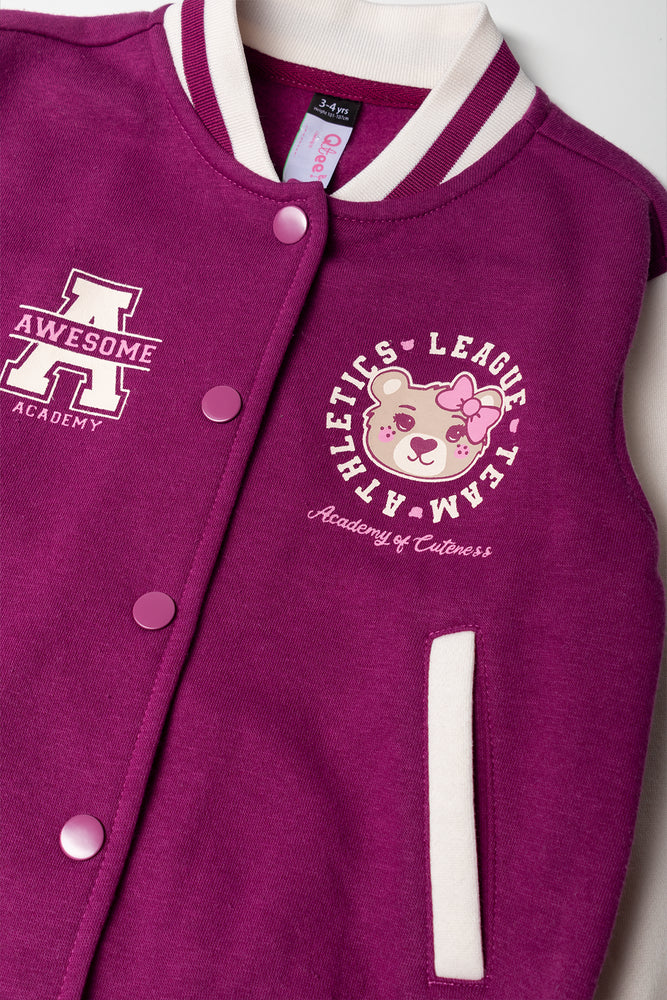 Baseball Tracktop Plum