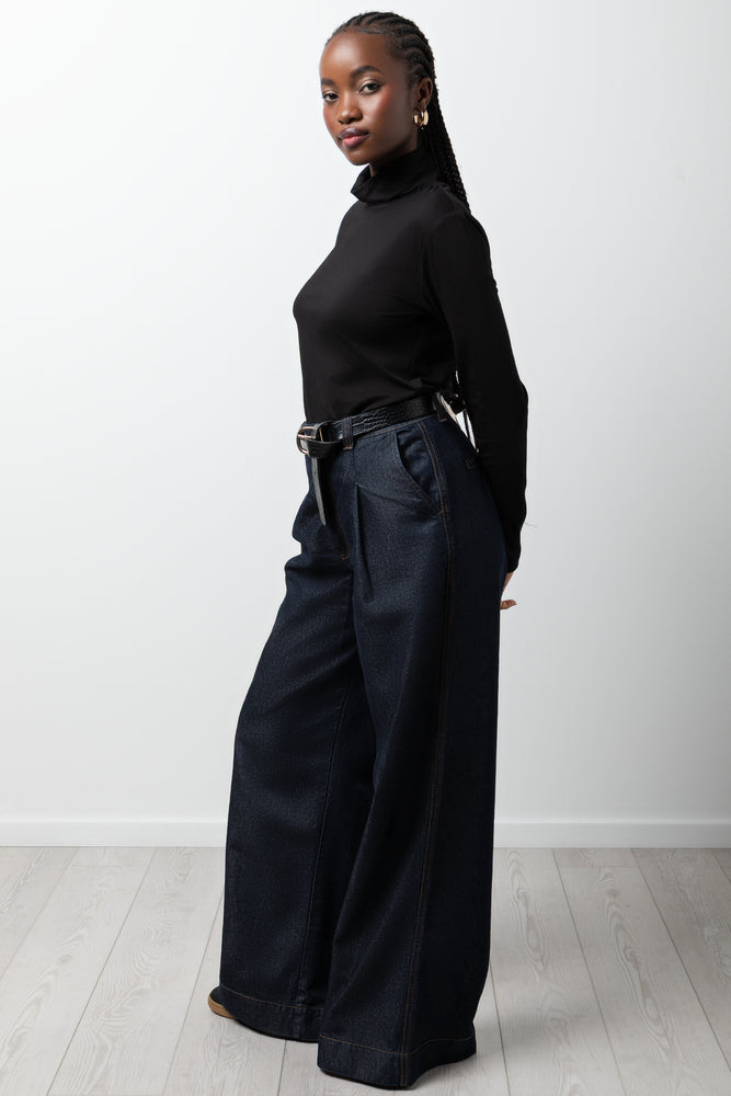 Long Sleeve Poloneck Black (1)
