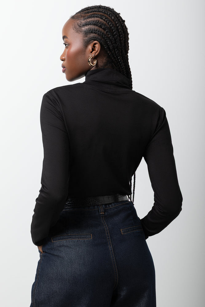 Long Sleeve Poloneck Black (2)