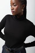 Long Sleeve Poloneck Black (3)