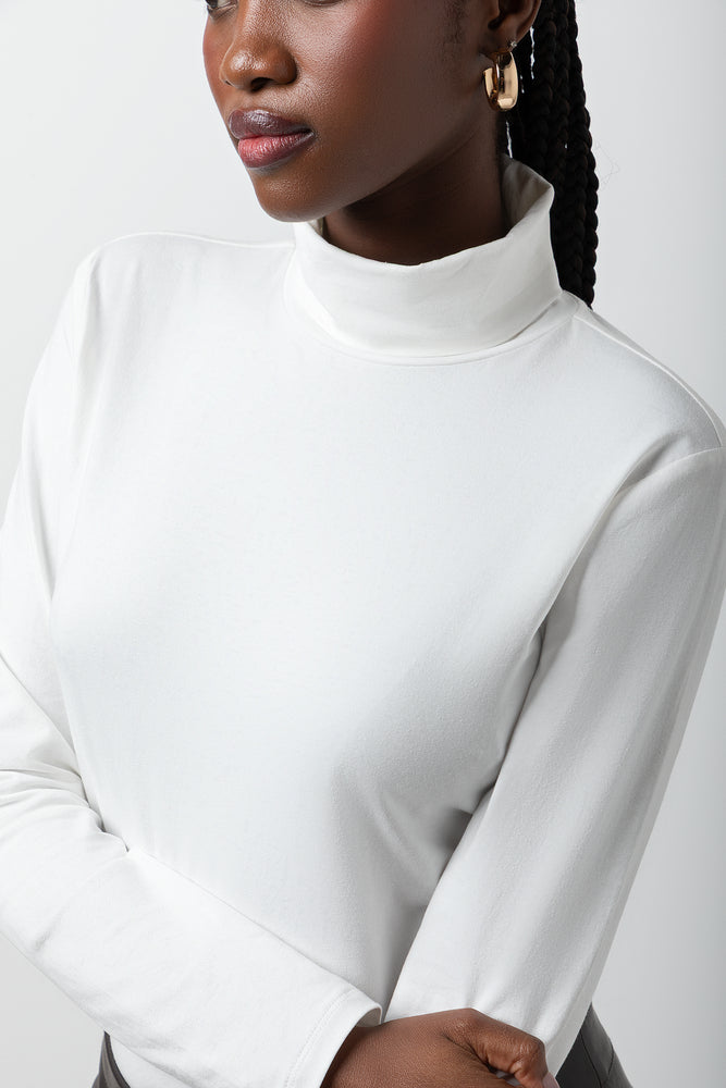 Long Sleeve Poloneck White (3)