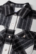 Check Shacket Black And Dark Grey (1)