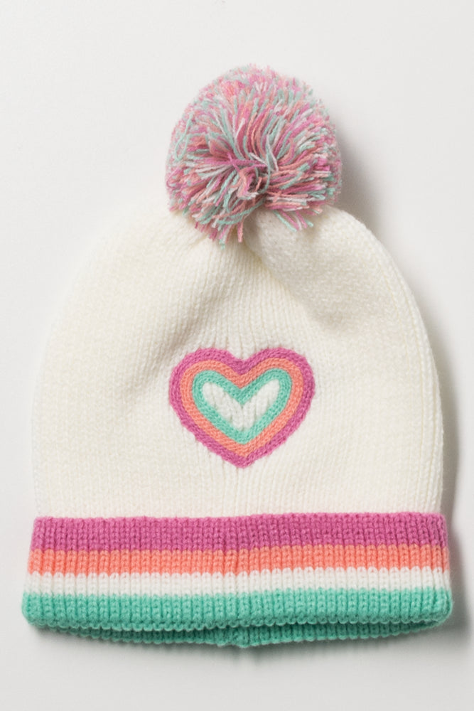 Heart Beanie Cream | Accessories | Ackermans