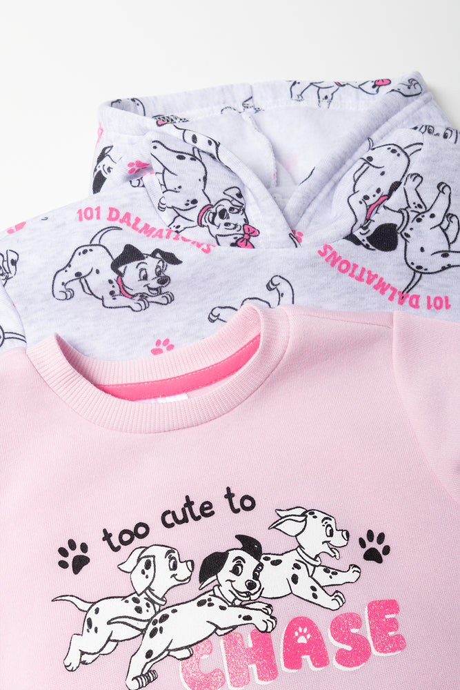 2 Pack Tracktop & Crewneck Pink & Grey (1)