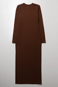Long Sleeve Dress Brown (2)