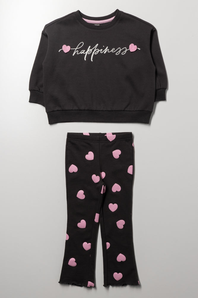 Happiness Leggings Set Dark Grey | Sets | Ackermans