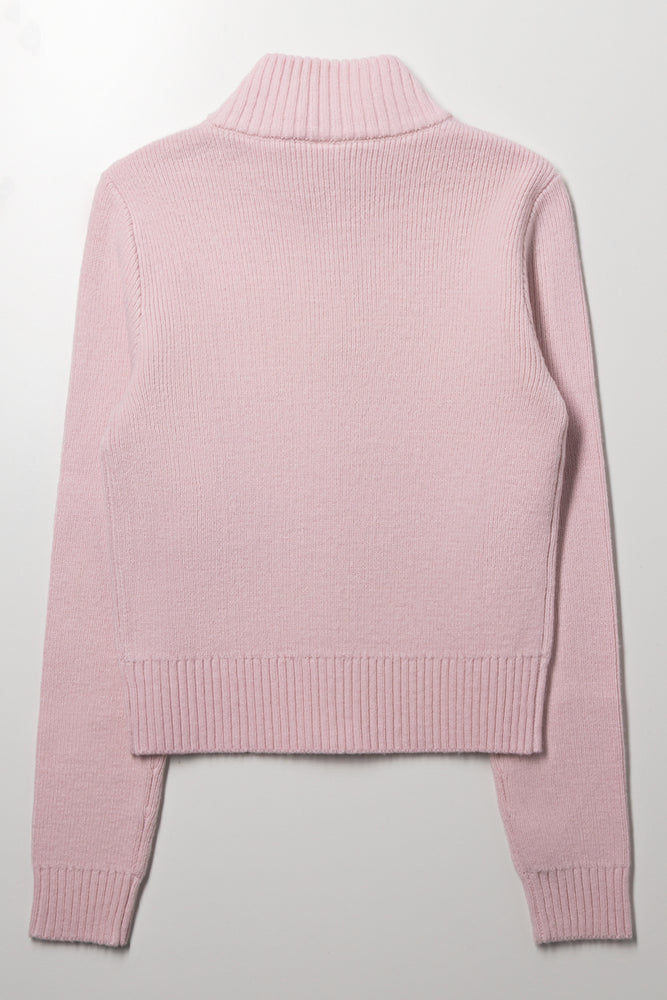 Zip Through Cardigan Pink | Jackets & Knitwear | Ackermans
