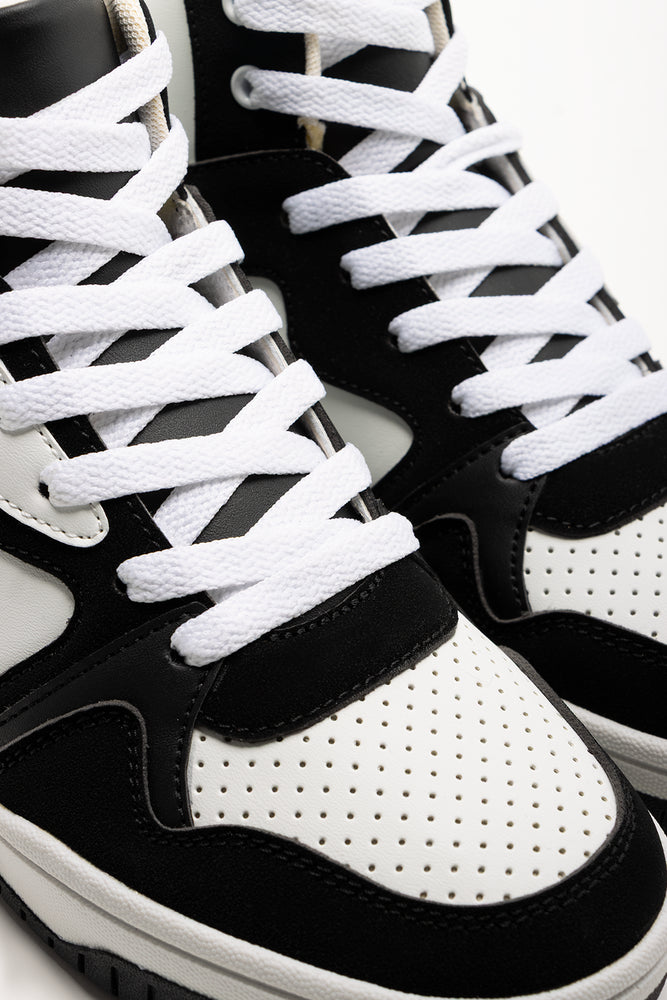 Black & White Hightop Sneakers (2)