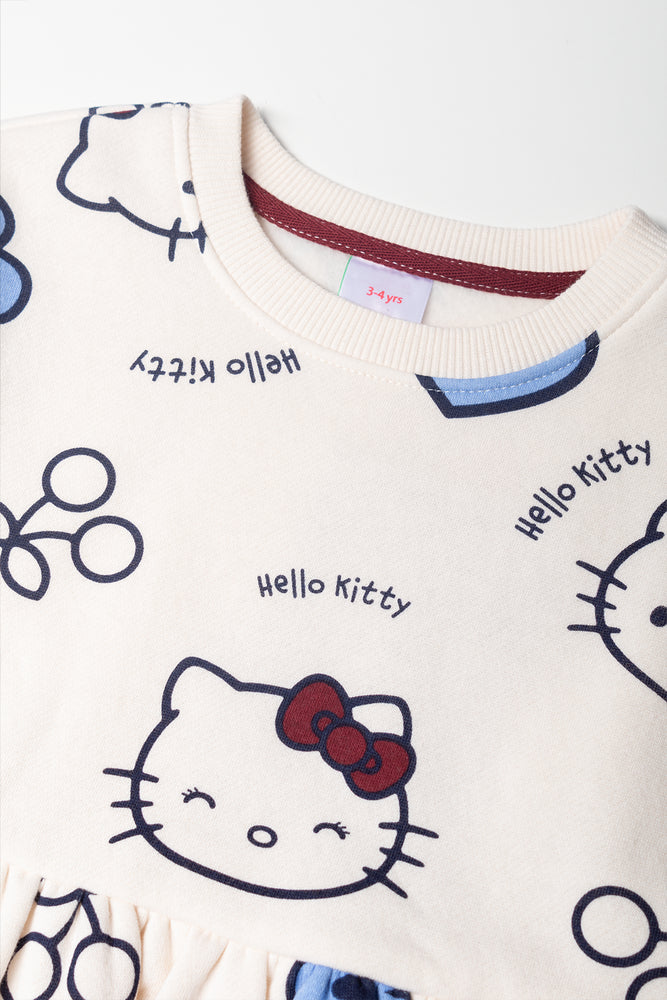 Hello Kitty Babydoll Dress Cream (1)