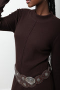 Bodycon Dress Brown (3)
