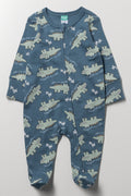 Crocodile Babygrow Teal