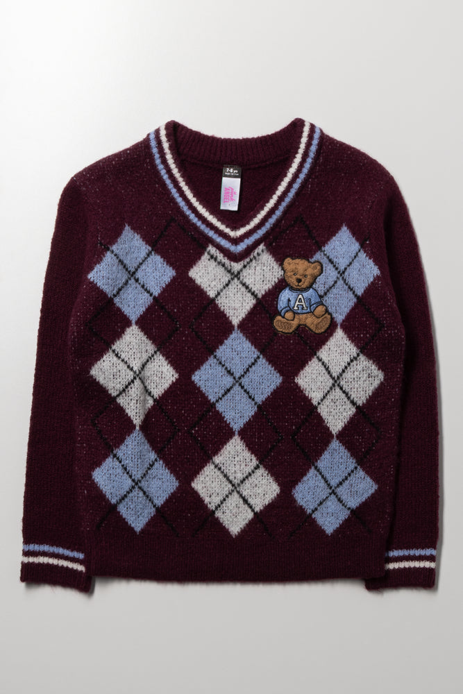 Bear Jersey Burgundy