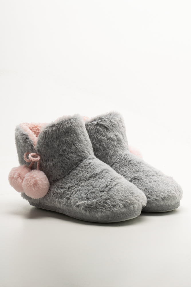 Slipper Boots Grey