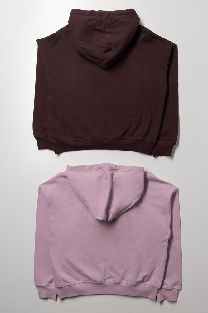 2 Pack New York Hoodies Pink And Brown (2)