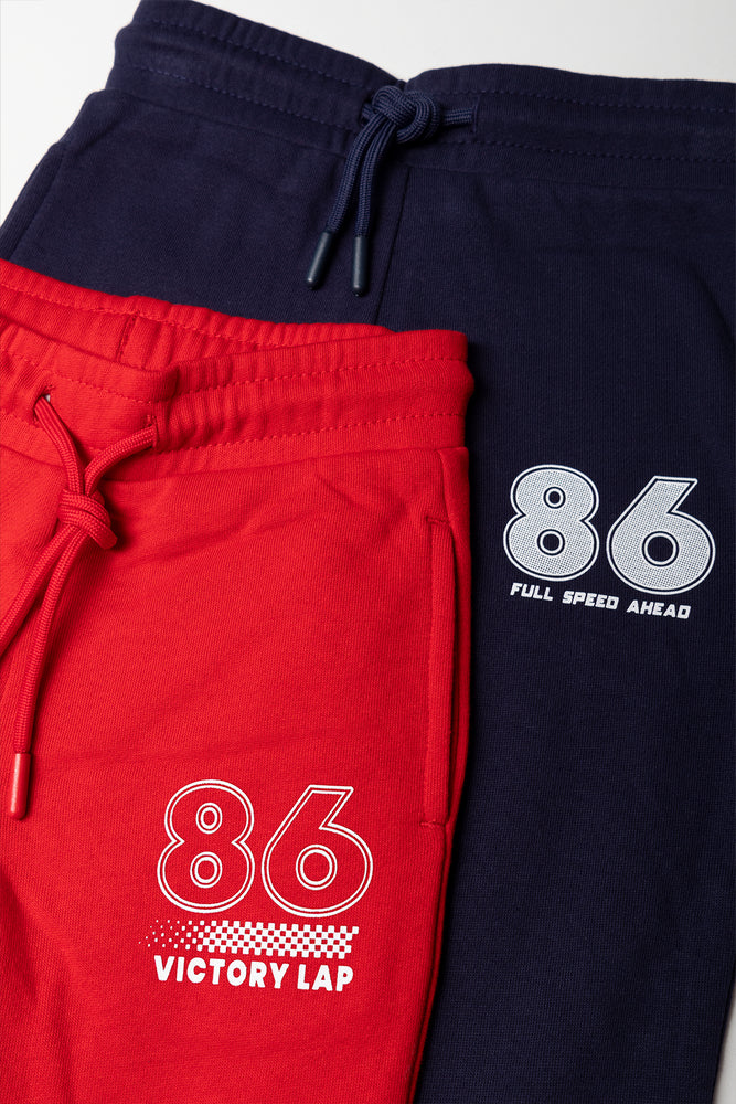 2 Pack Trackpants Navy And Red (1)