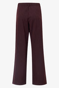 Pinstripe Pull On Pants Burgundy (1)