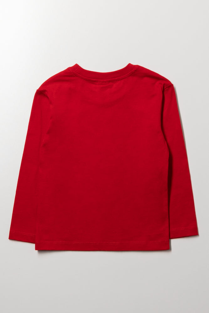 Superman Long Sleeve T-Shirt Red (2)