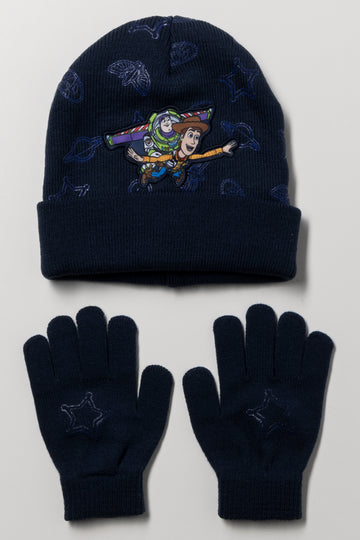 Toy Story Beanie & Gloves Set Navy