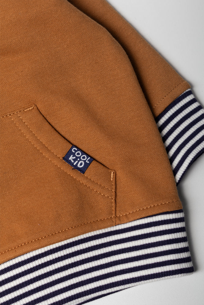 Hooded Tracktop Brown